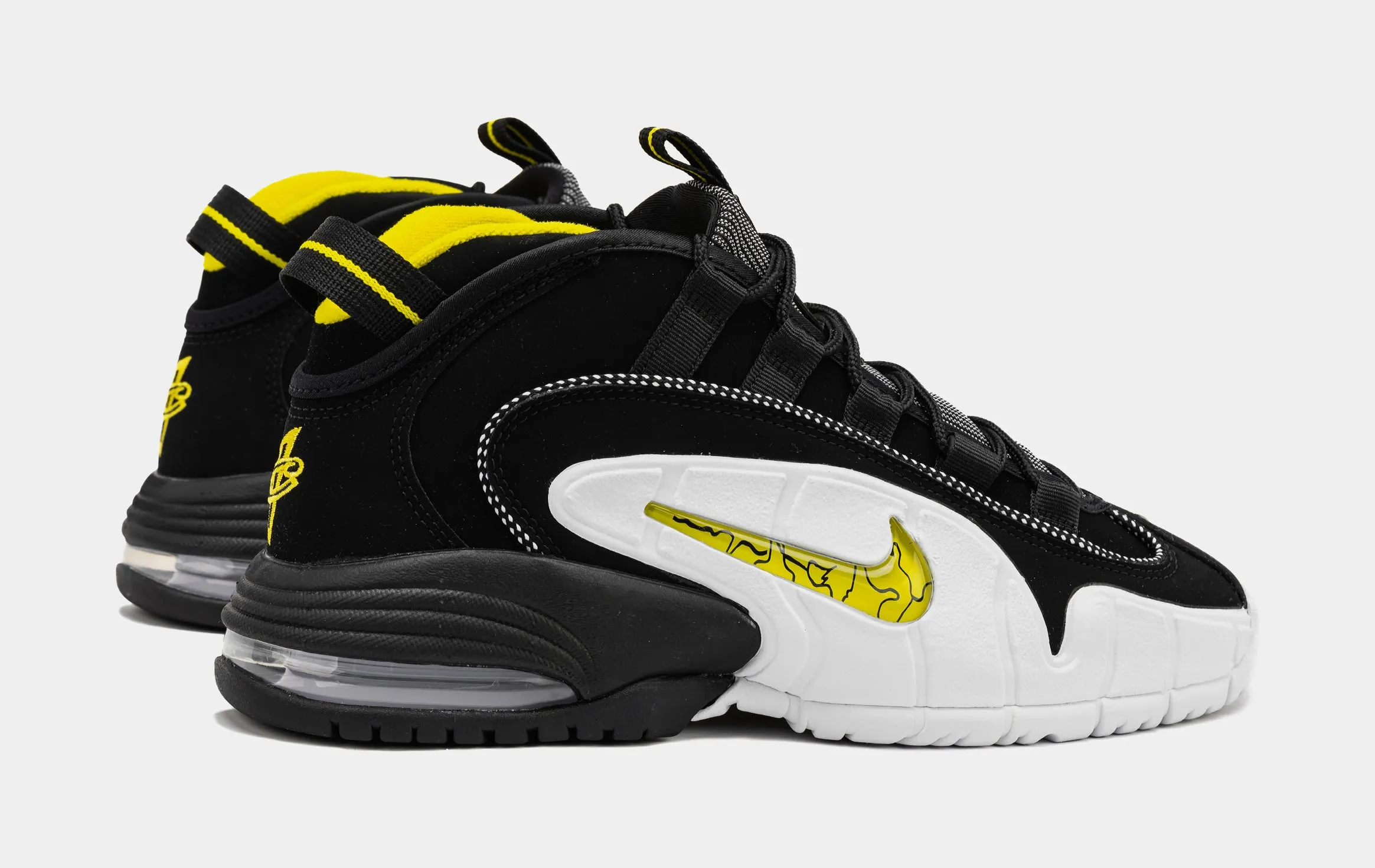 Air Max Penny Mens Basketball Shoes (White/Black/Opti Yellow)