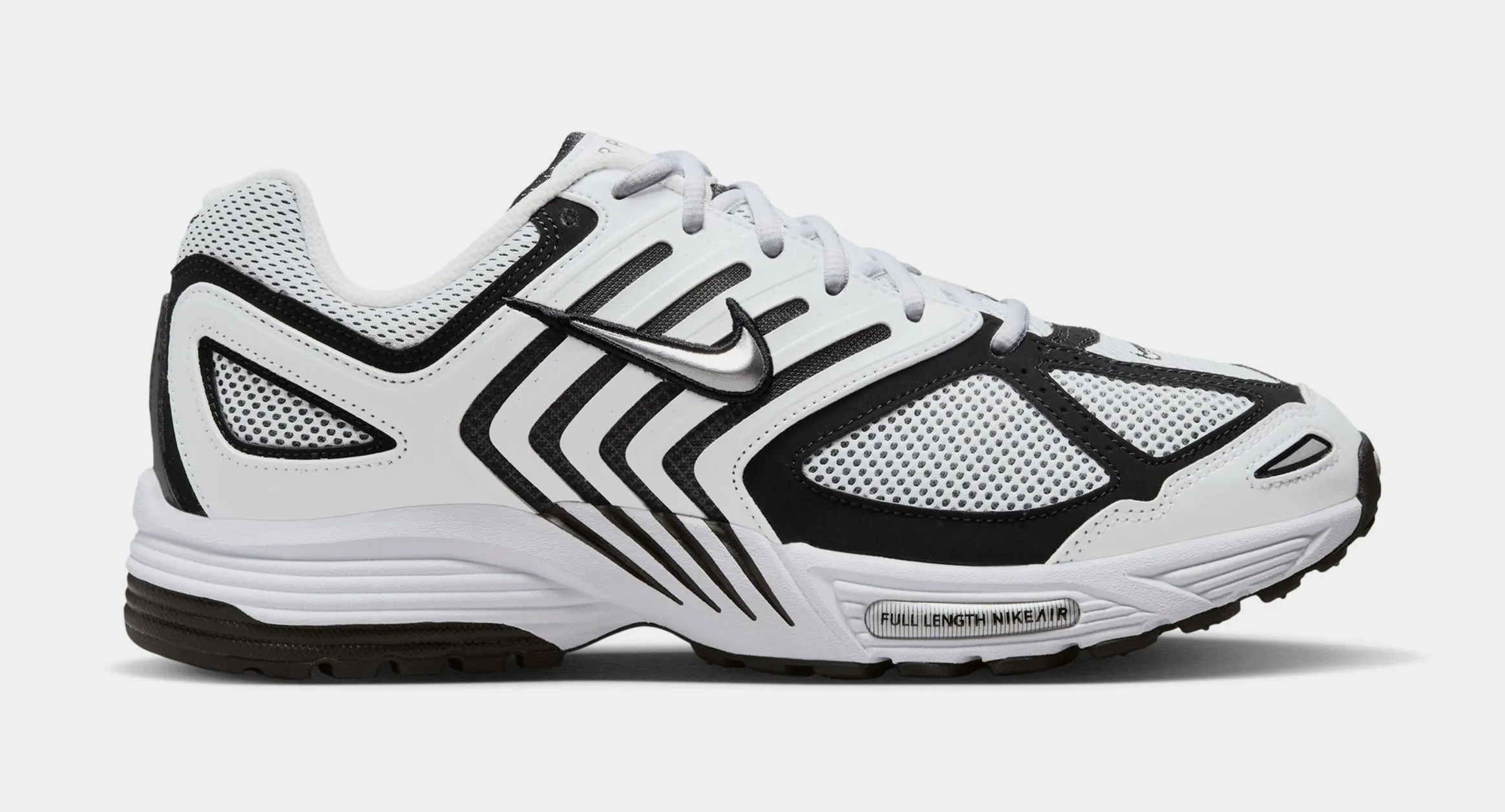 Air Pegasus 2K5 White & Black Mens Running Shoes (White/Metallic Silver/Black)