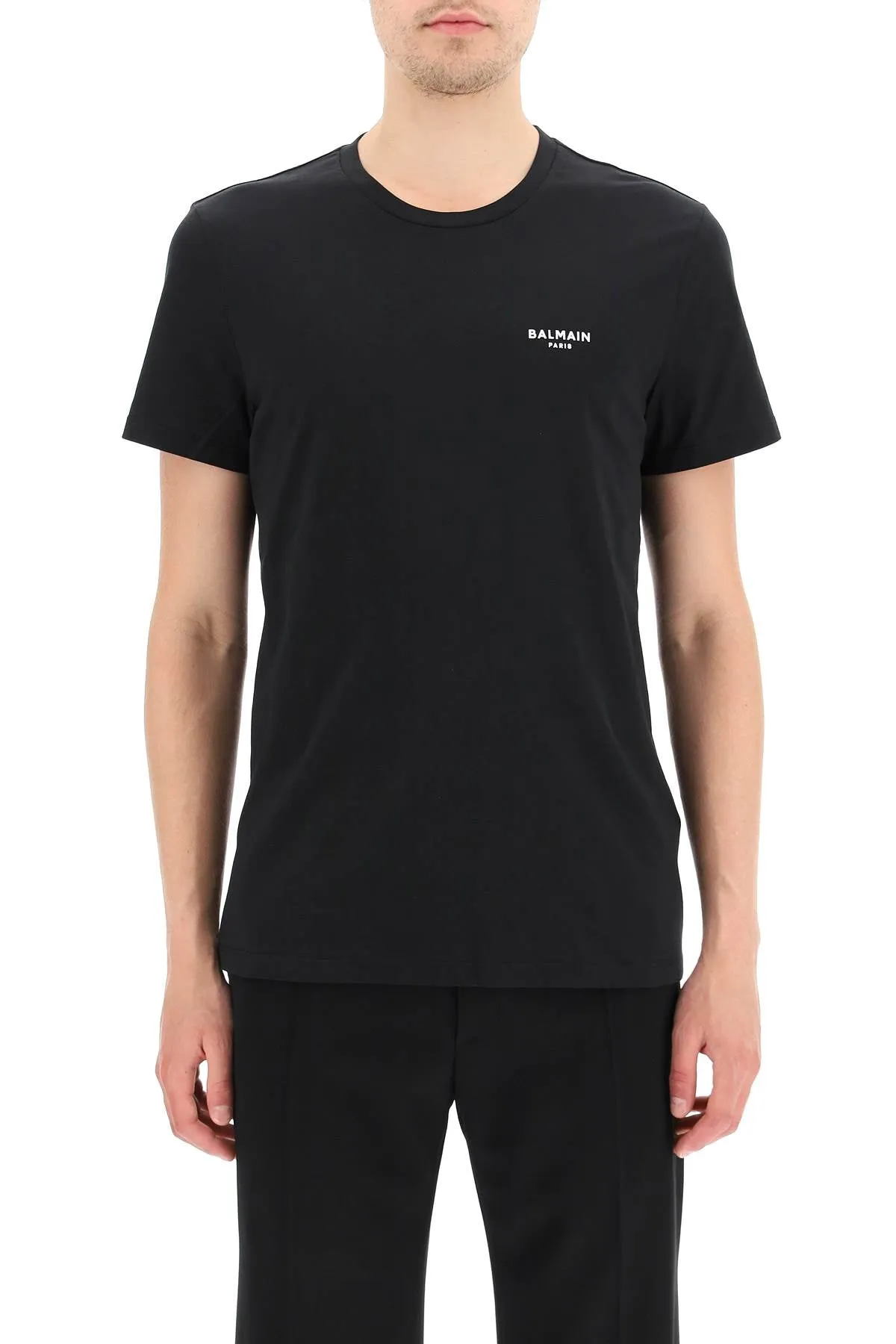 Balmain mini flocked logo t-shirt