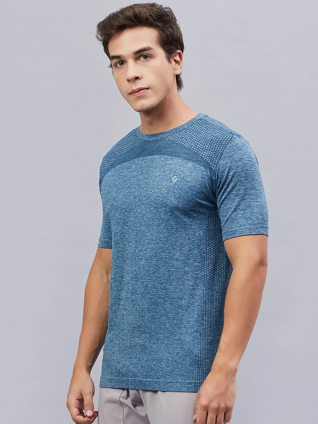 C9 Airwear Men's Seamless Moisture-Wicking Sports T-Shirt - Grey