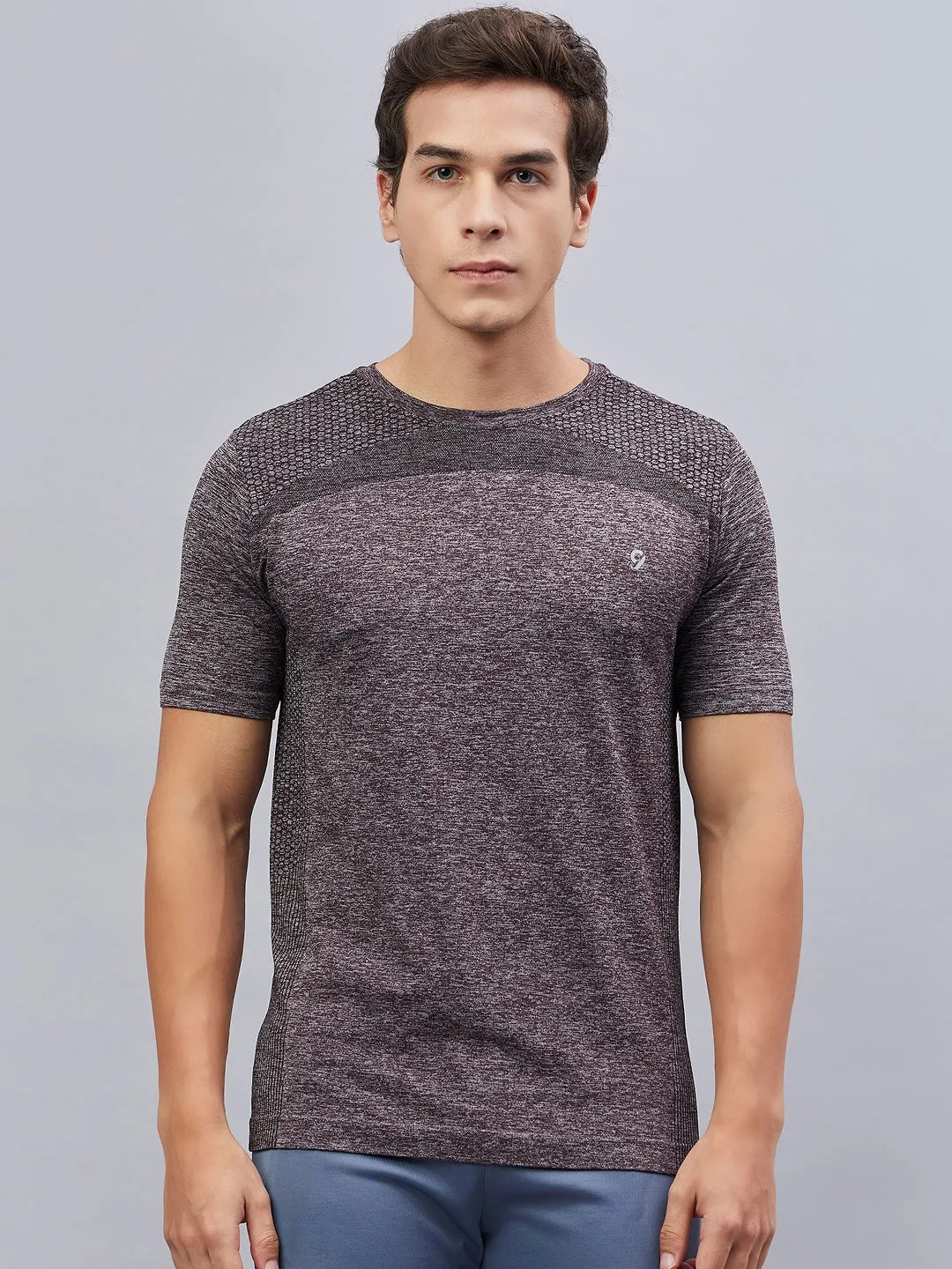 C9 Airwear Men's Seamless Moisture-Wicking Sports T-Shirt - Maroon