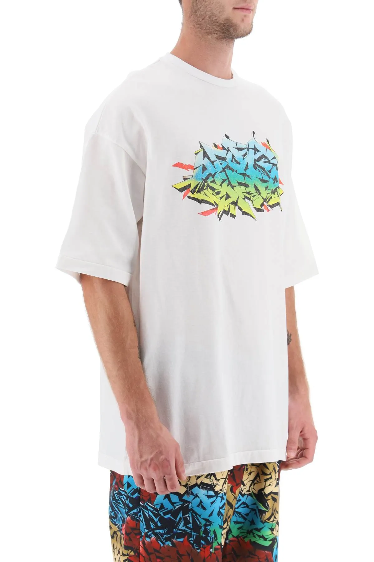 Children of the discordance graffiti print t-shirt