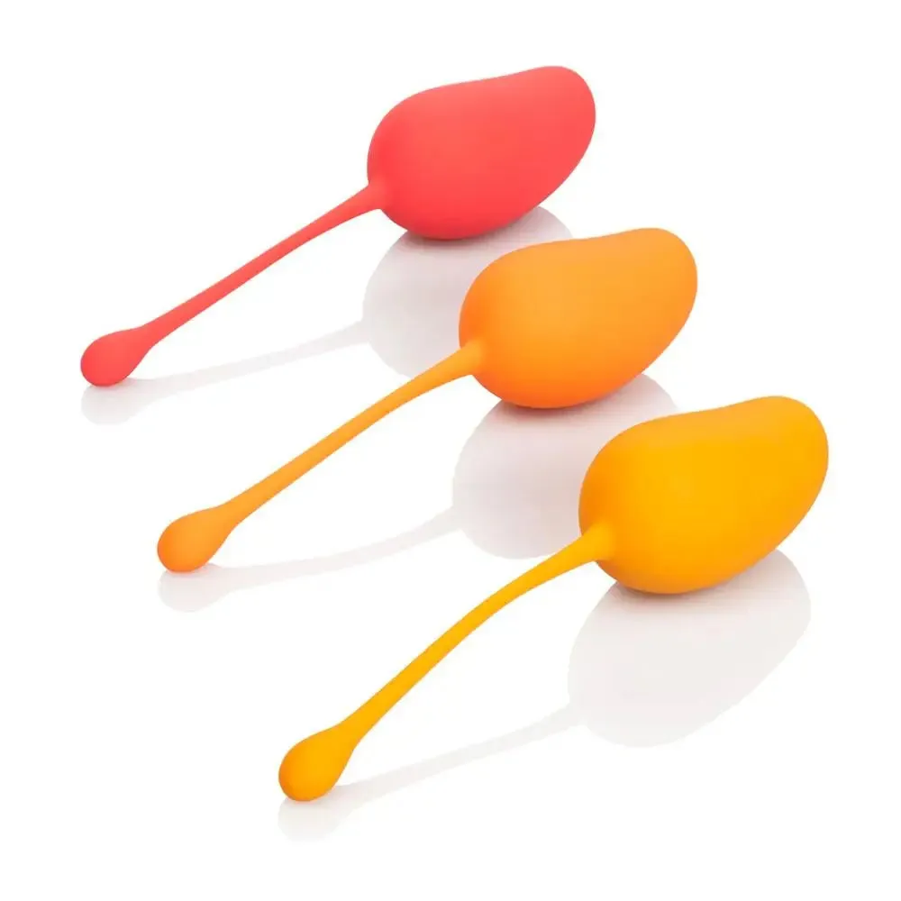 Colt Silicone Orange Kegel Training Set with 3 Gradually Weighted Exercises