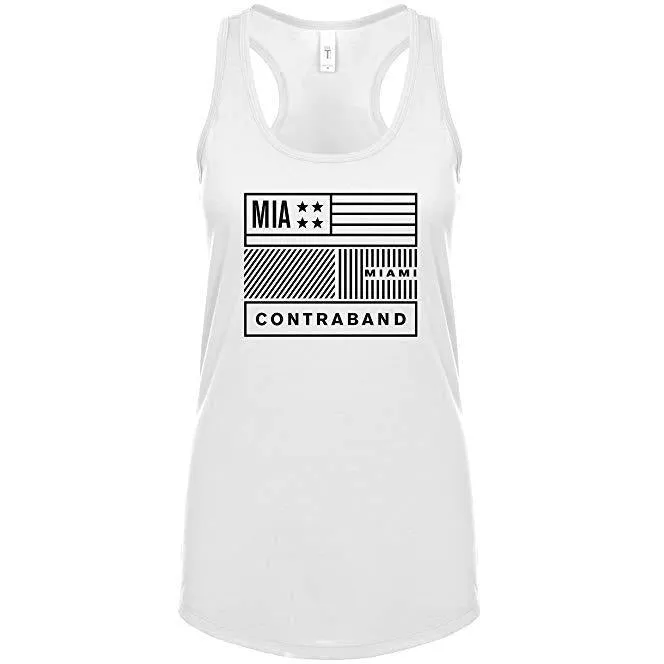 Contraband Sports 10039 MIA Miami Contraband Womens Racerback Tank Top