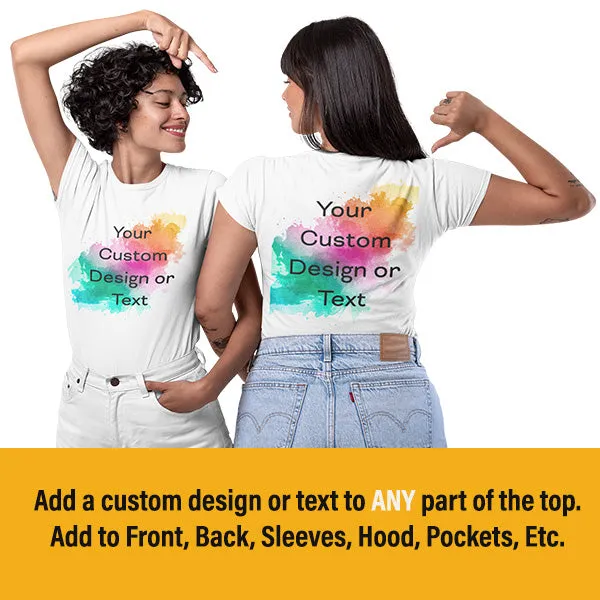 Custom TShirts with Logo, Text & Designs - Customize Front, Back, Sleeves, Pockets Etc - Great for Families, Companies, Teams and Groups