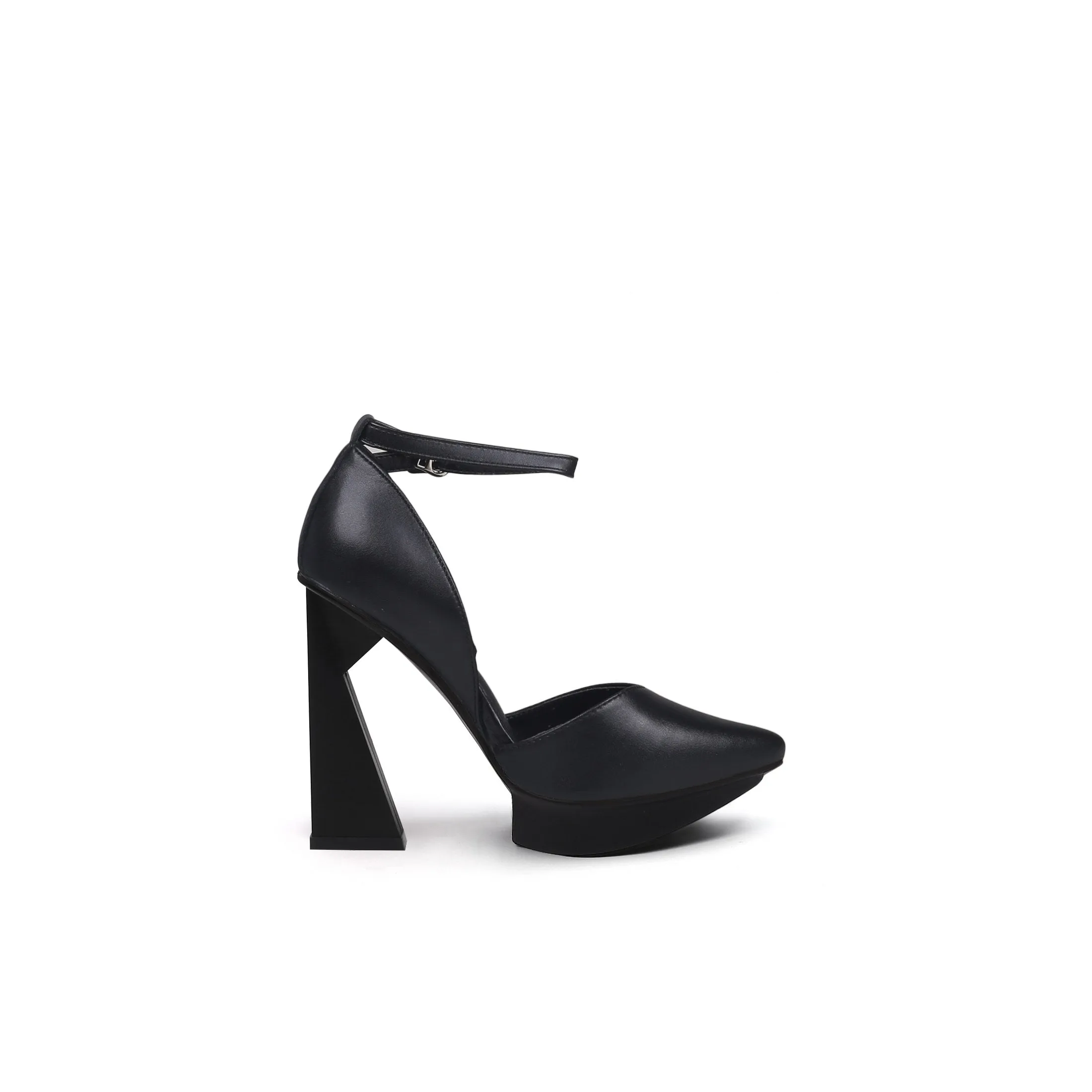 Elegant Ankle Strap Platform Pumps