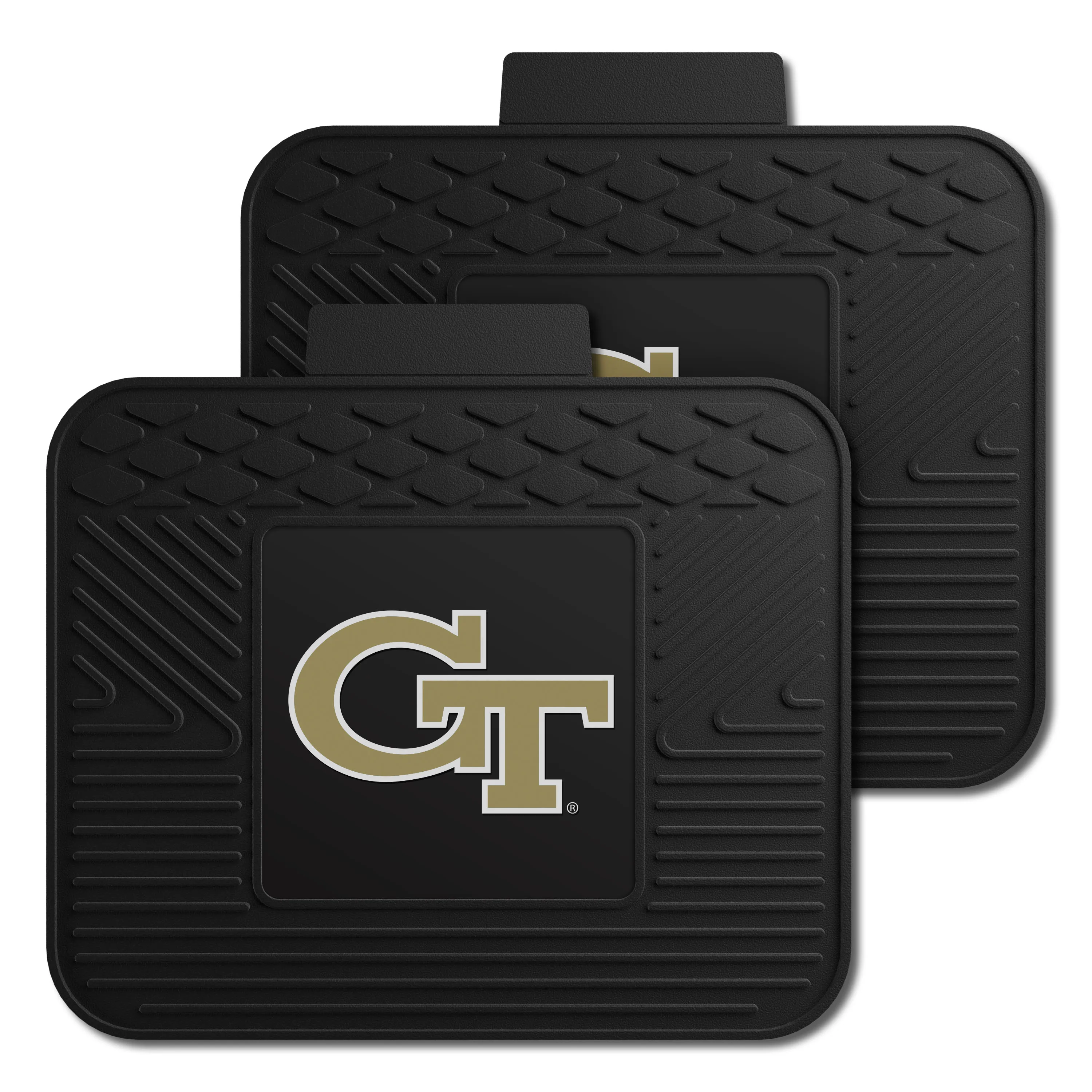 Georgia Tech Yellow Jackets Back Seat Car Utility Mats - 2 Piece Set