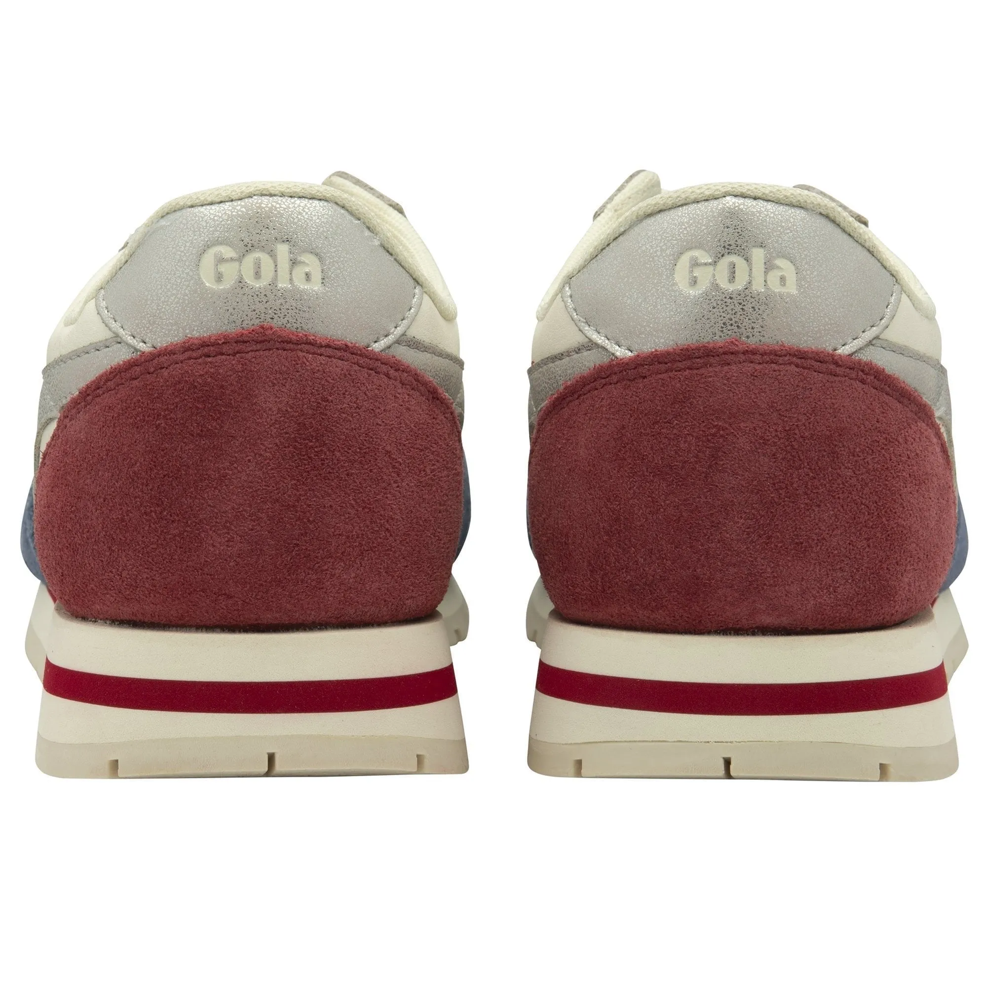 GOLA Daytona Quadrant Sneakers - OFF WHITE/MOONLIGHT/SILVER/RED