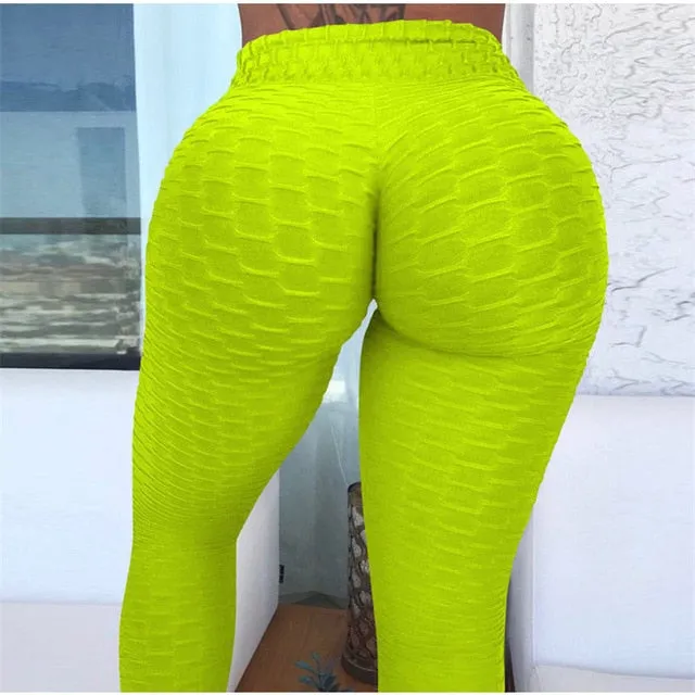 High Waist Jacquard Yoga Pants