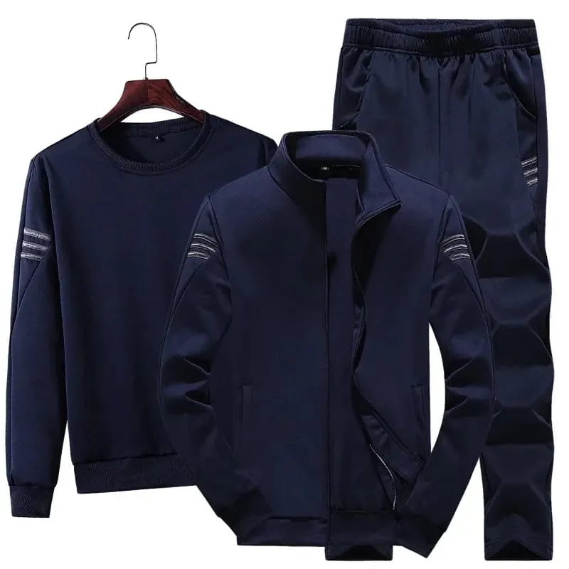 Hoodies Jacket Sweat Pants Spring And Autumn New Sweater Suit Men's Casual Sports Trend Three Piece Suit - S4774204