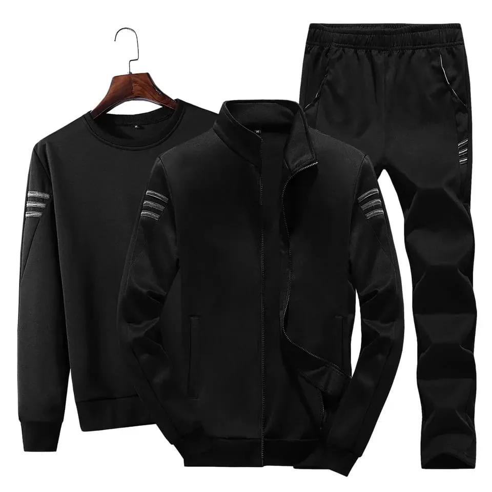 Hoodies Jacket Sweat Pants Spring And Autumn New Sweater Suit Men's Casual Sports Trend Three Piece Suit - S4774204