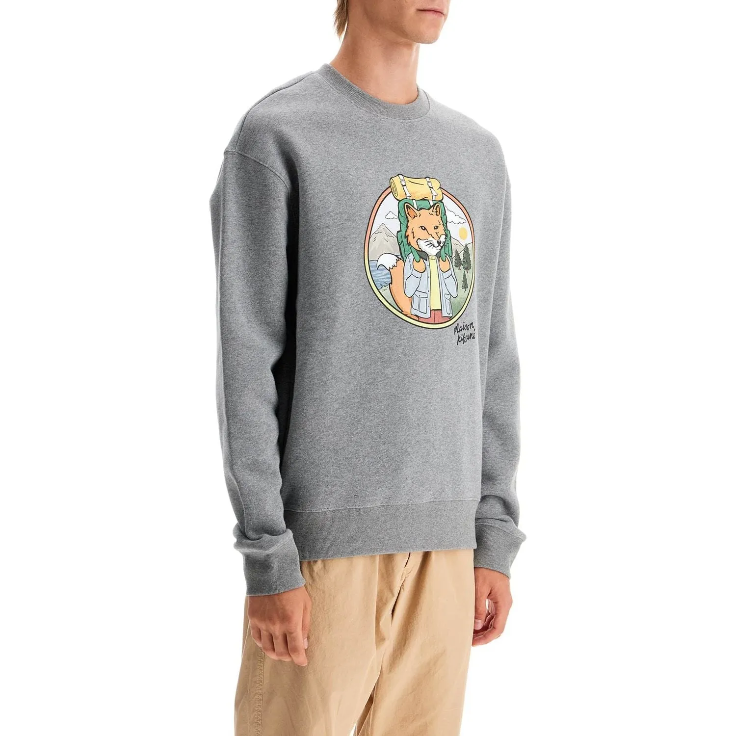 Maison Kitsune 'rambling fox print sweat