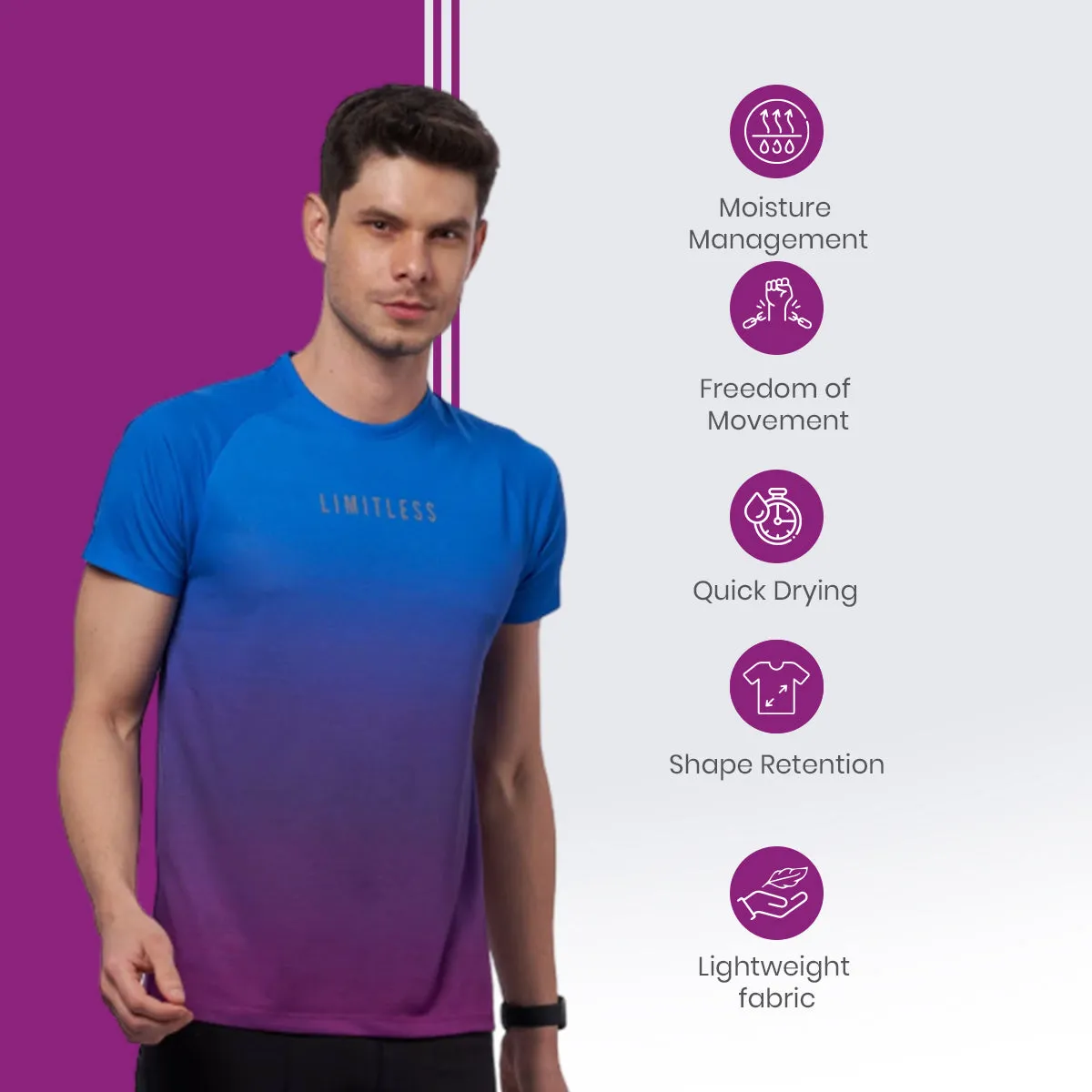 Men's digital print Training T-shirt