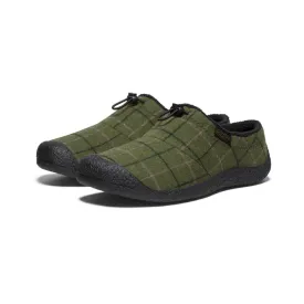 Men's Keen Howser III Slide Color: Dark Olive Plaid