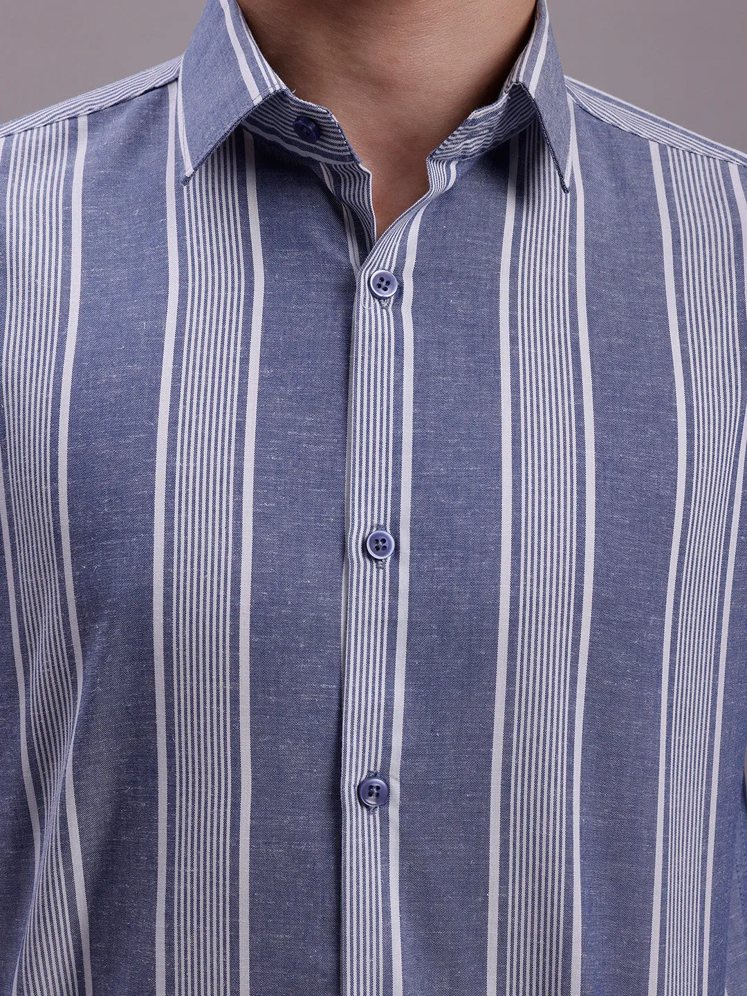 Men'S Striped Casual Shirt