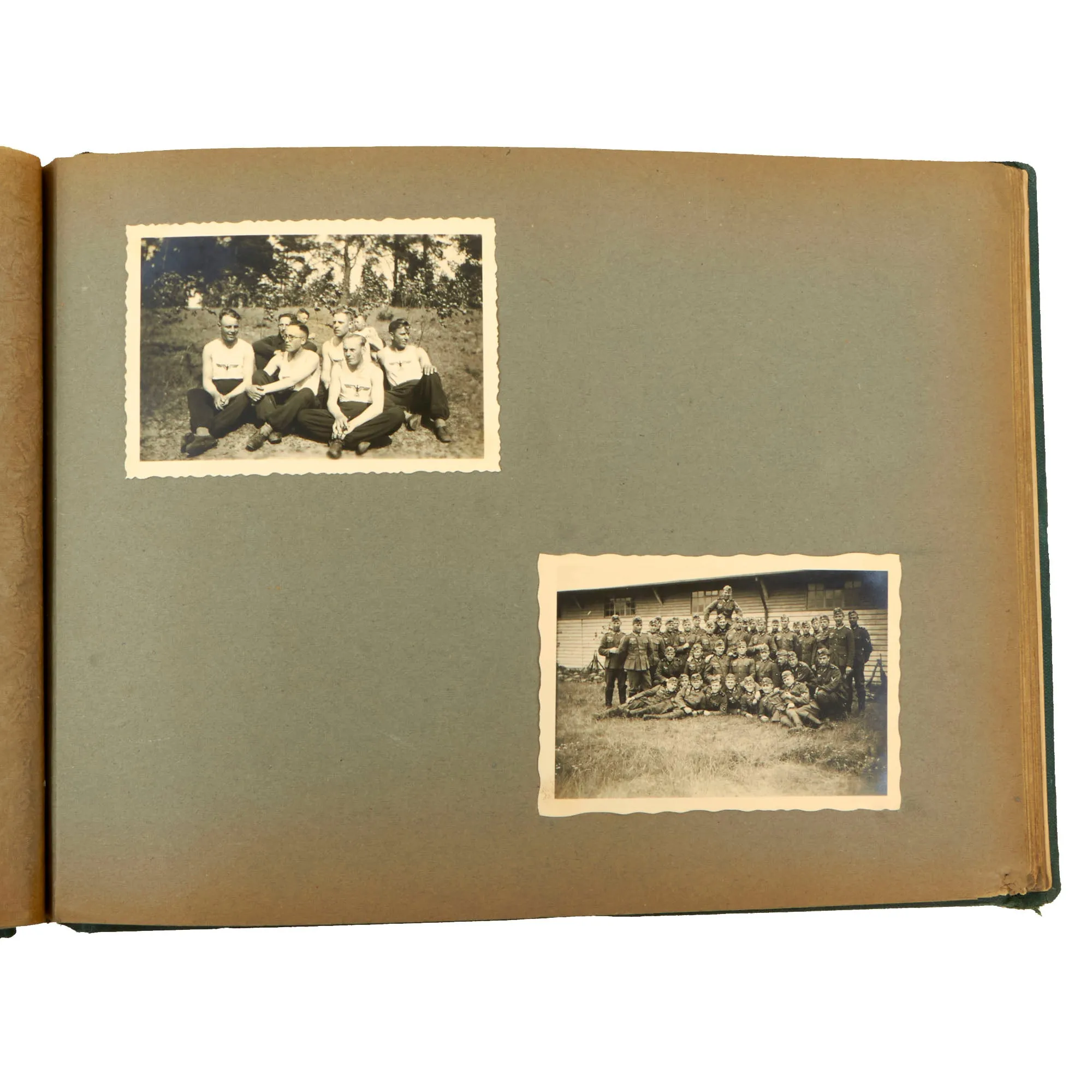 Original German WWII Named Heer Army 8th Machine Gun Company 94th Infantry Regiment Photo Album - 78 Photographs Total