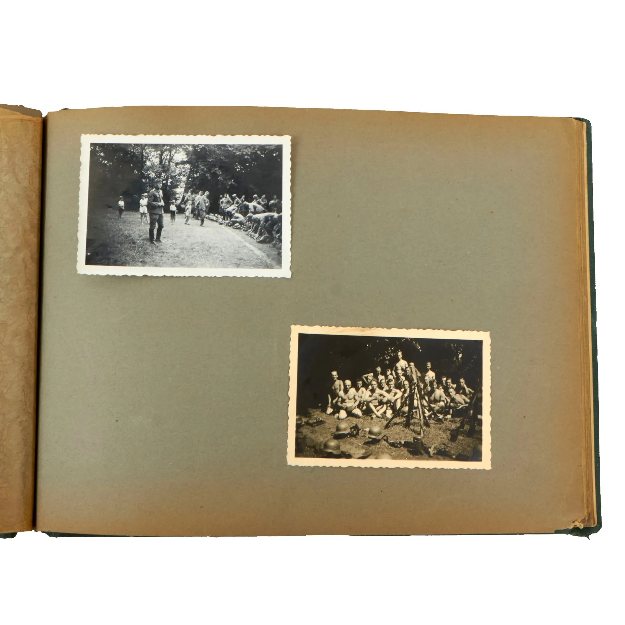 Original German WWII Named Heer Army 8th Machine Gun Company 94th Infantry Regiment Photo Album - 78 Photographs Total