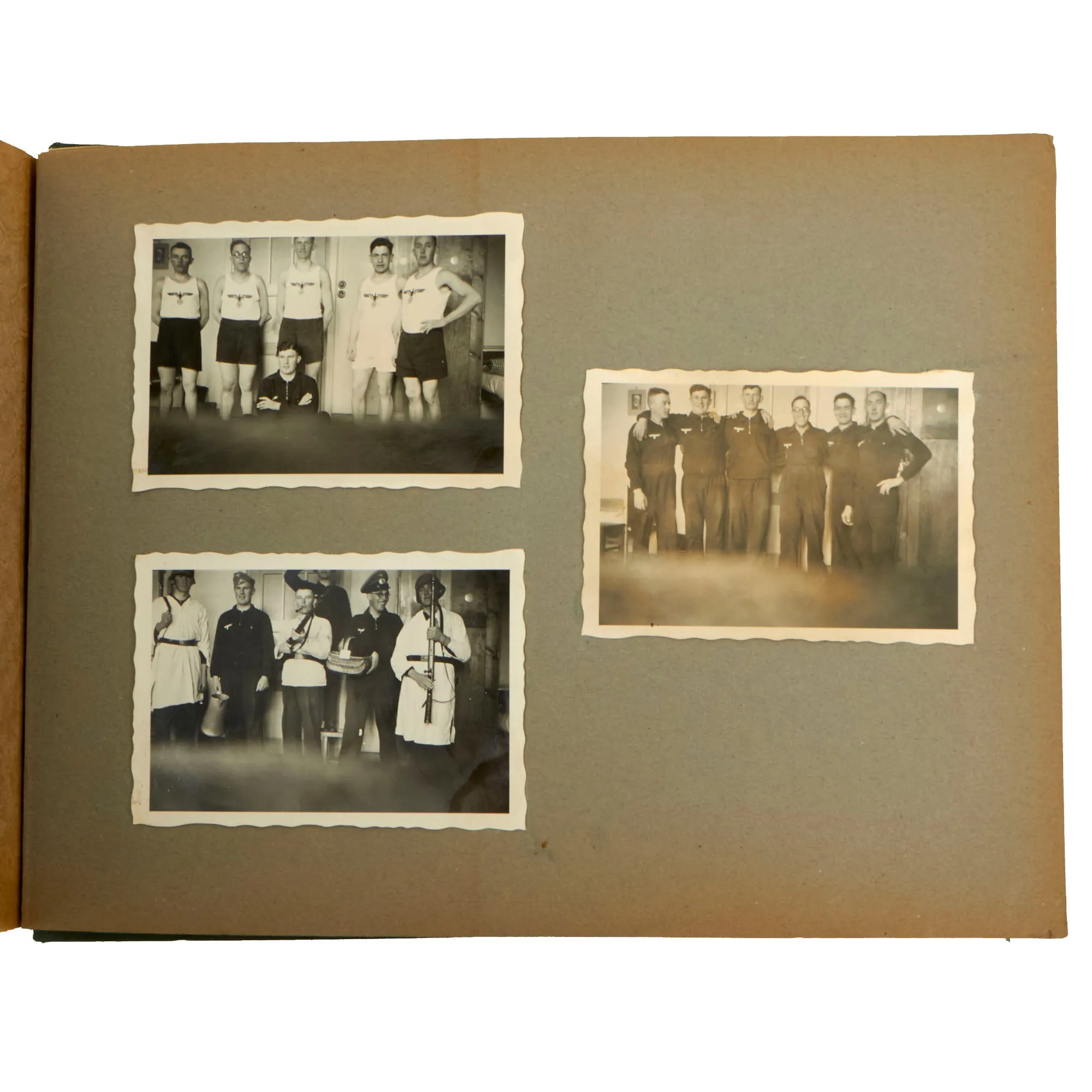 Original German WWII Named Heer Army 8th Machine Gun Company 94th Infantry Regiment Photo Album - 78 Photographs Total