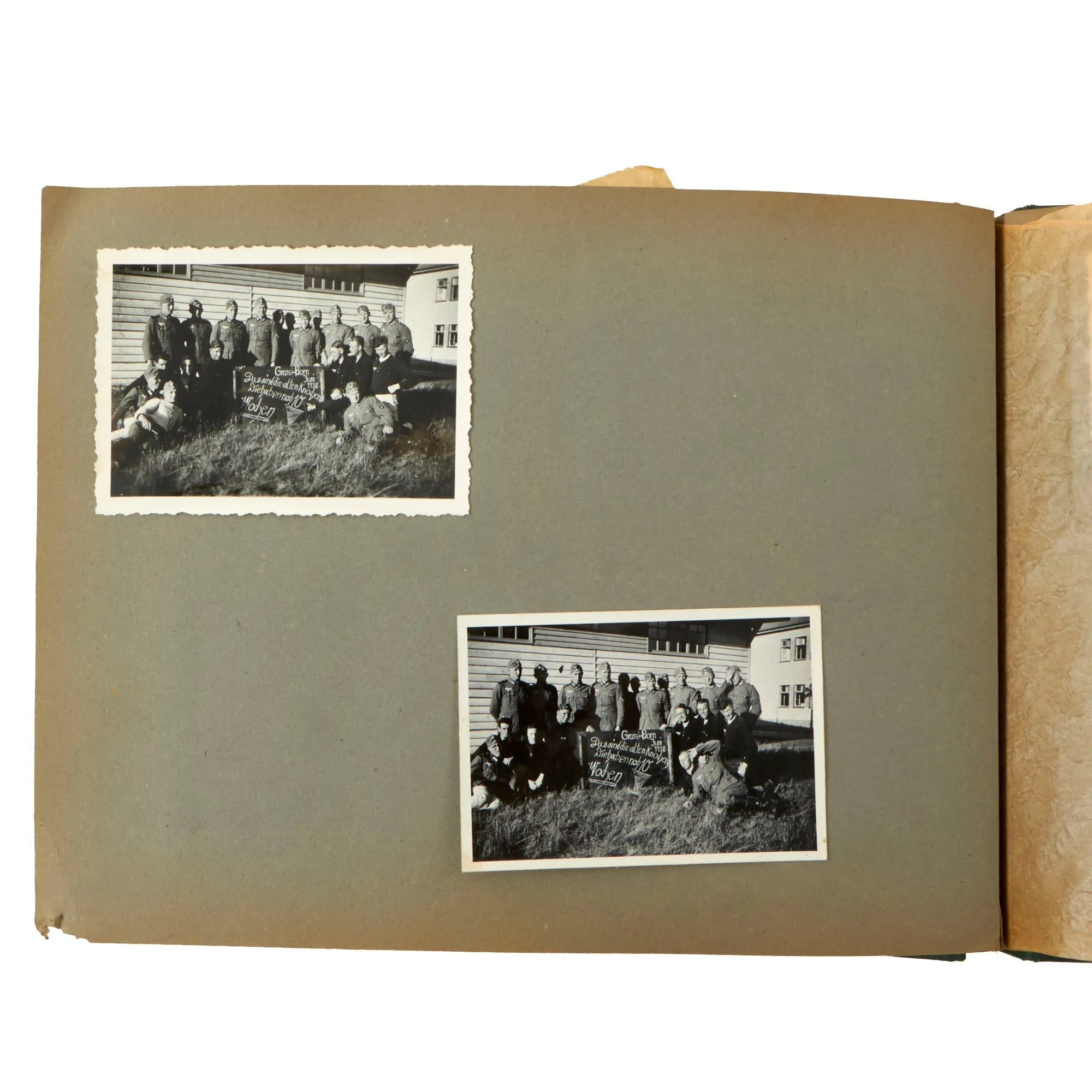 Original German WWII Named Heer Army 8th Machine Gun Company 94th Infantry Regiment Photo Album - 78 Photographs Total