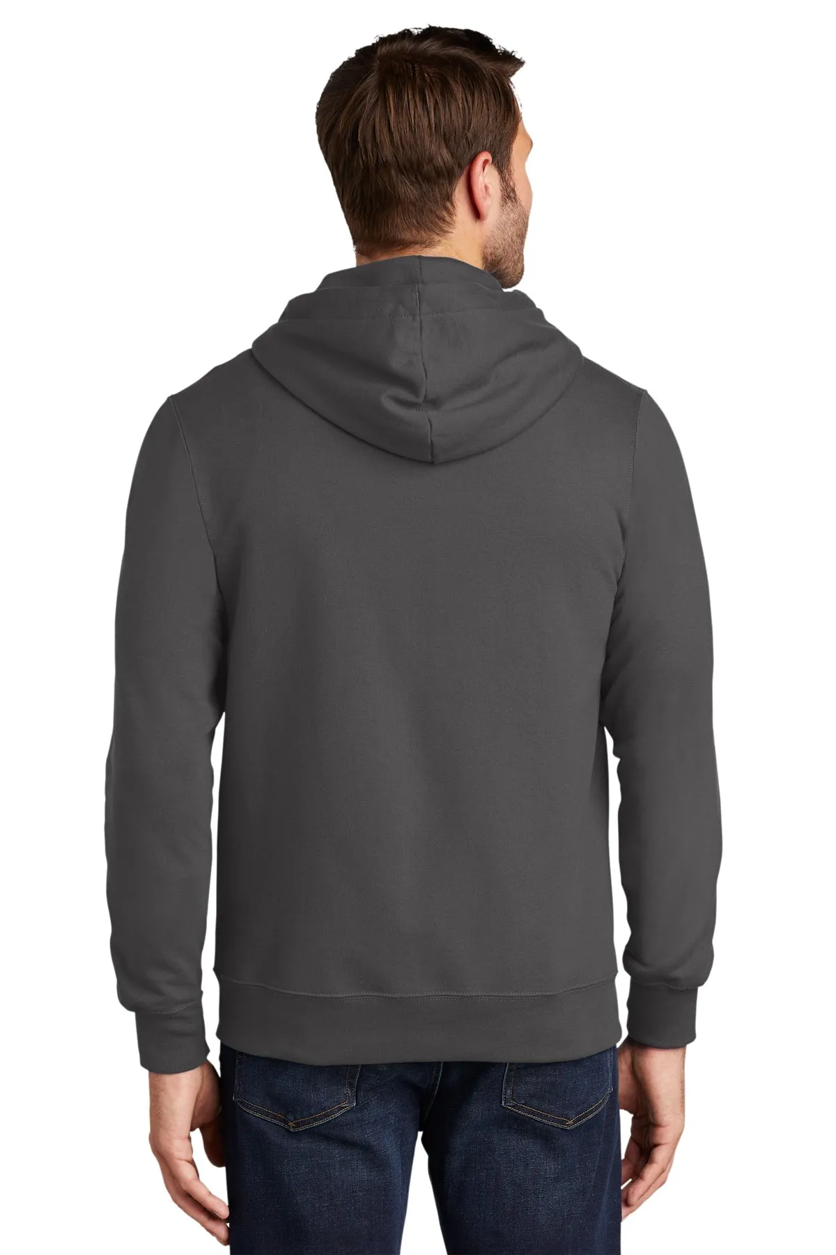 Port & Company Fan Favorite Fleece Custom Zip Hoodies, Charcoal