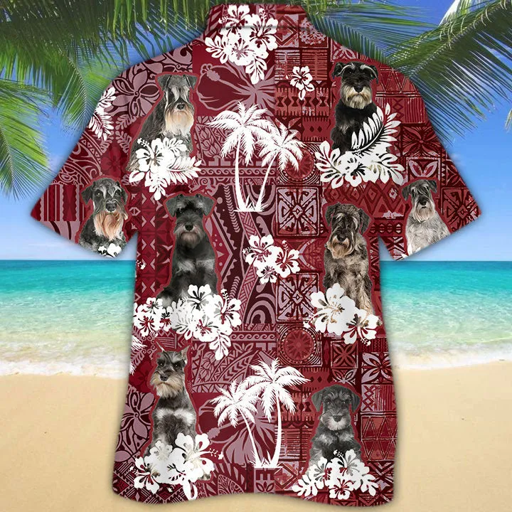 Schnauzer Hawaiian Shirt, Cute Pet Hawaiian Shirts