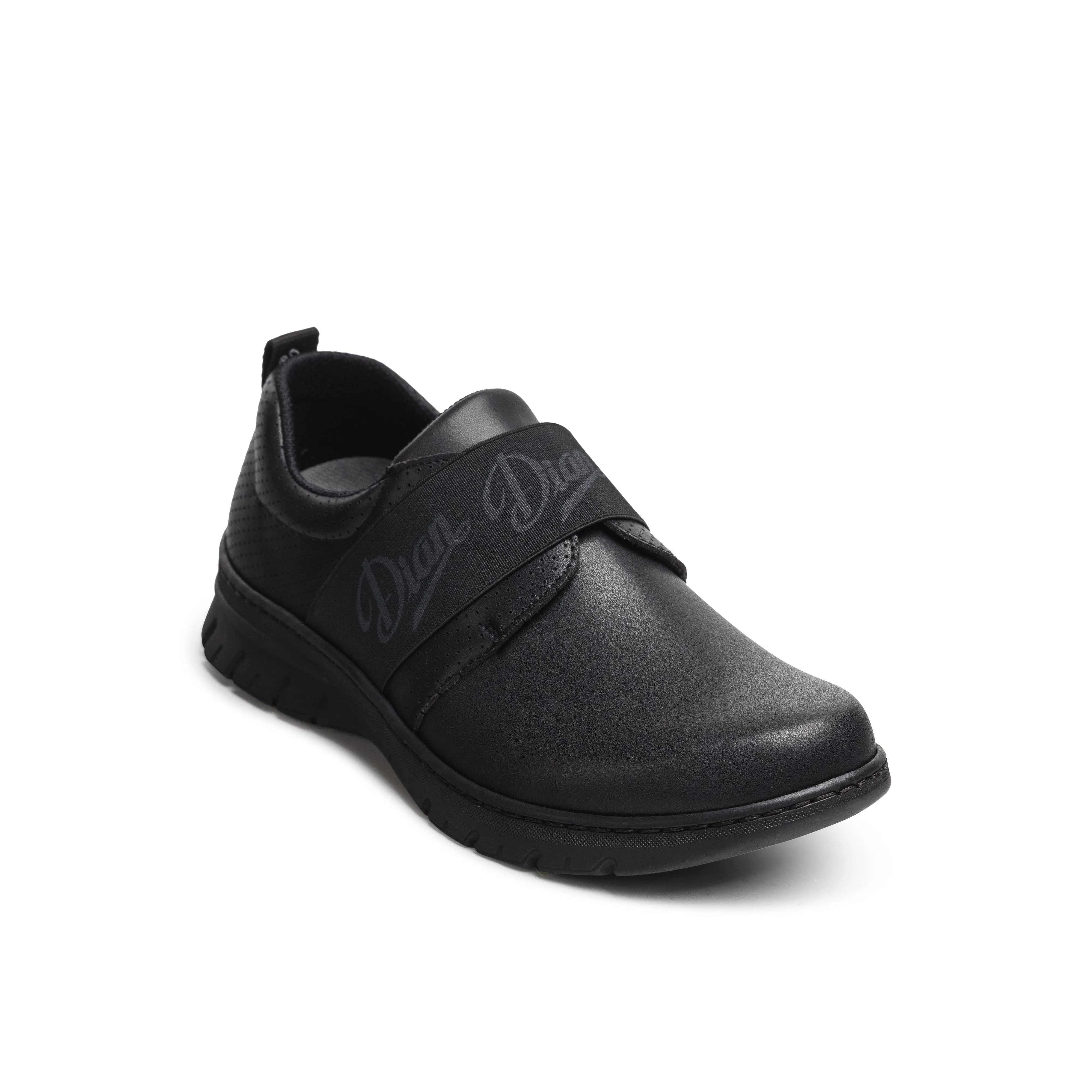 Siena Black Slip On Work Shoe