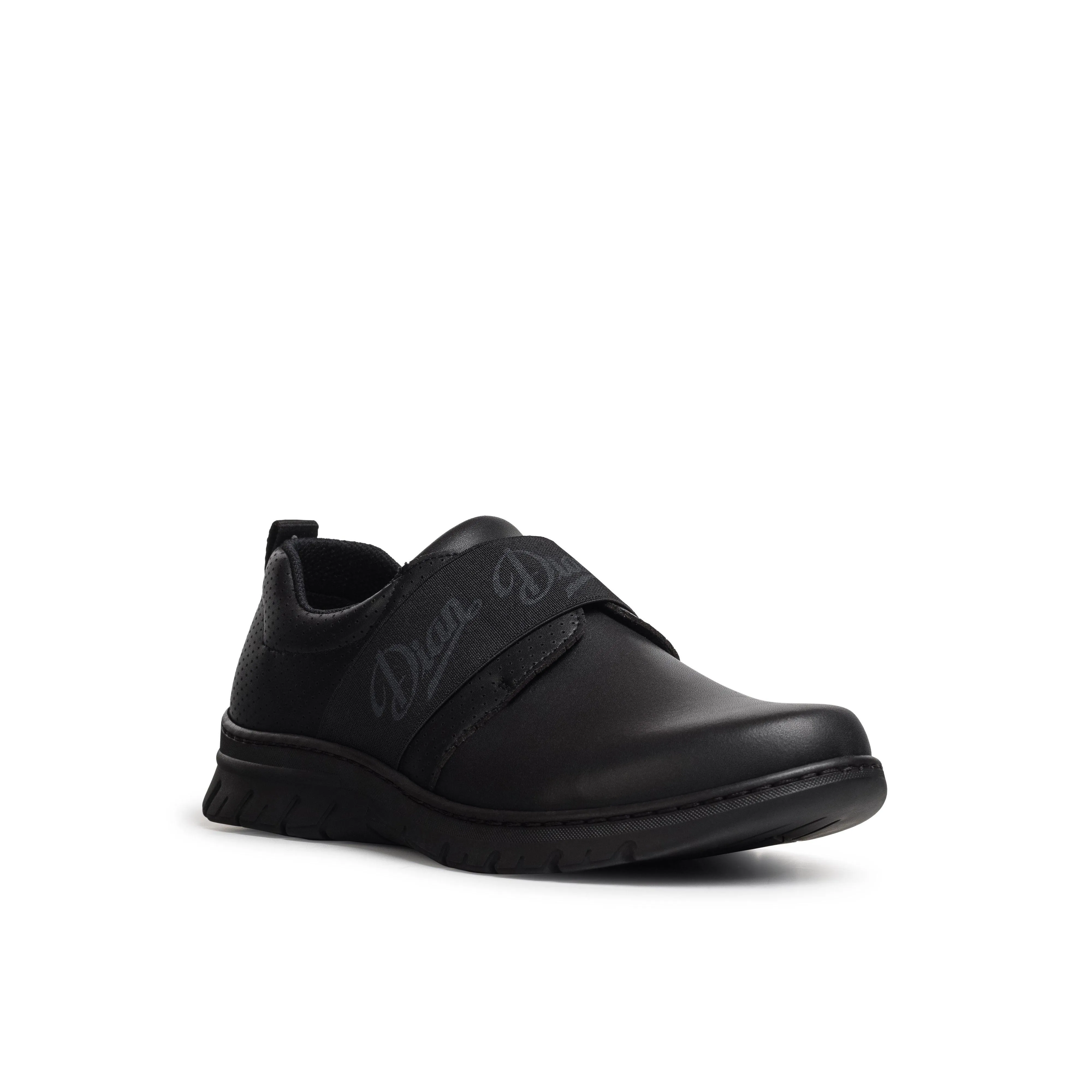 Siena Black Slip On Work Shoe