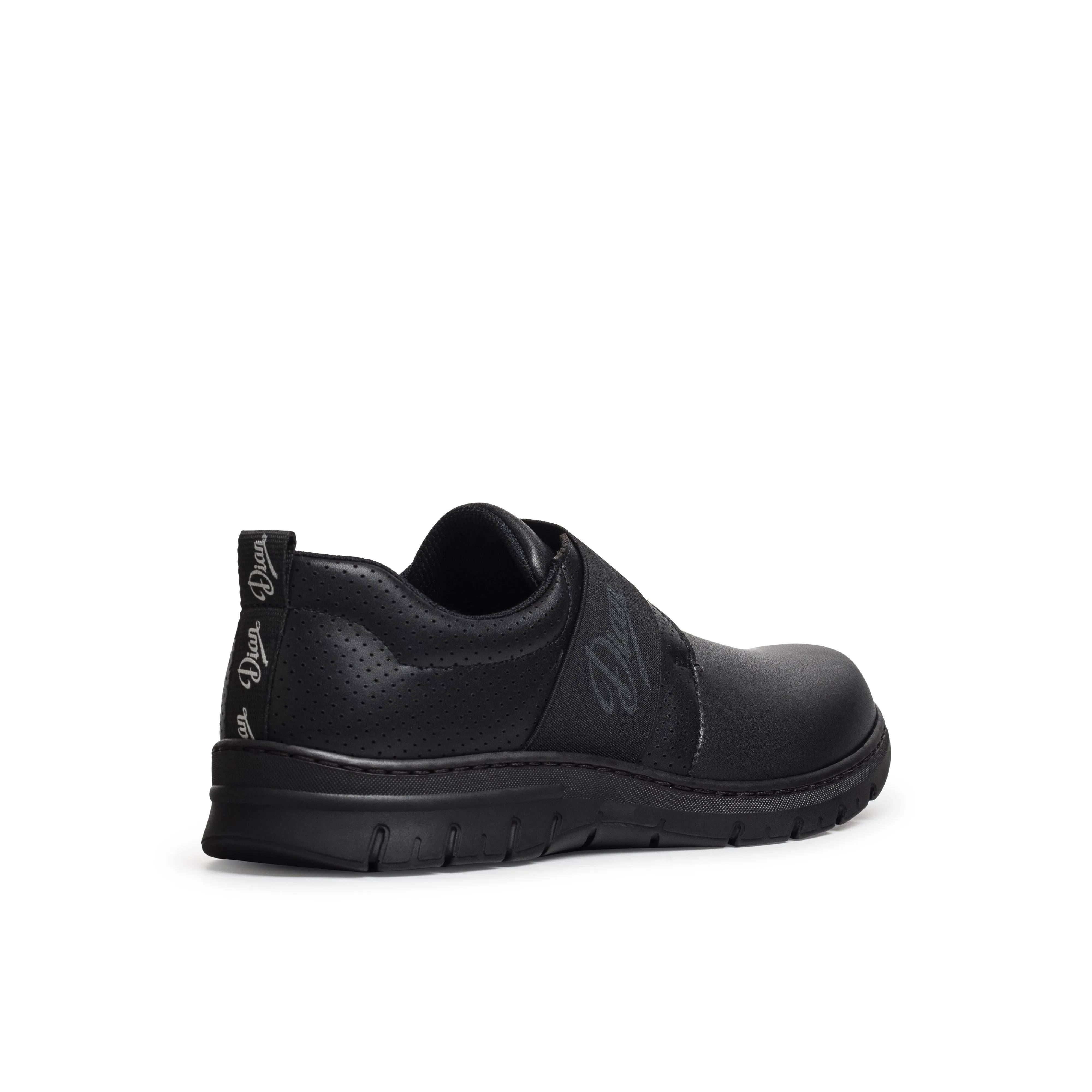 Siena Black Slip On Work Shoe