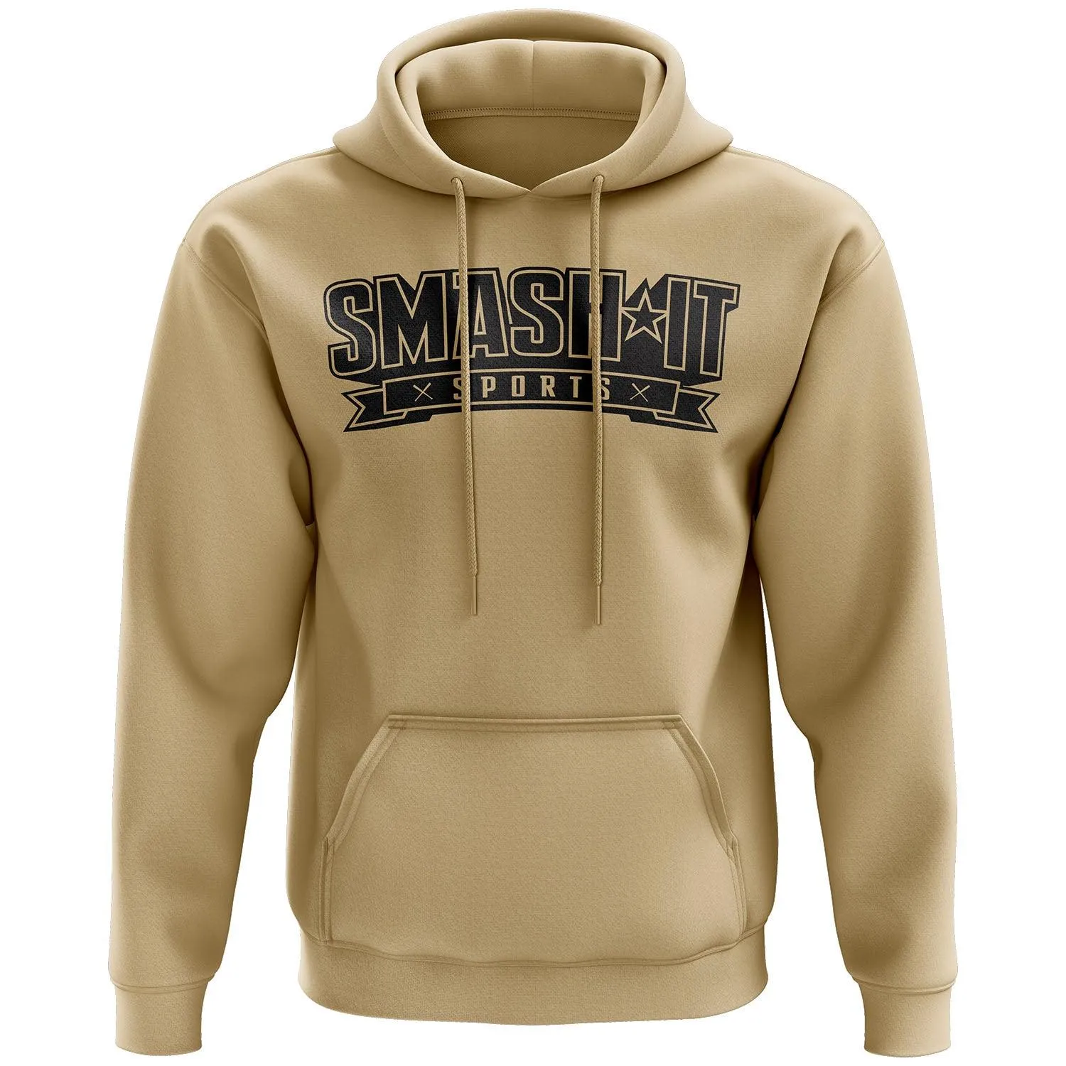 Smash It Sports Fleece Hoodie - Desert Tan