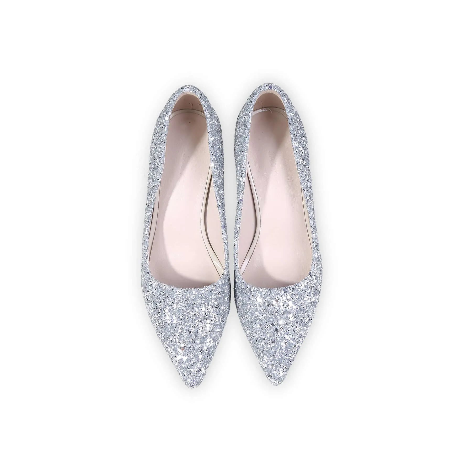 Sparkling Glitter Pointed Toe Pumps