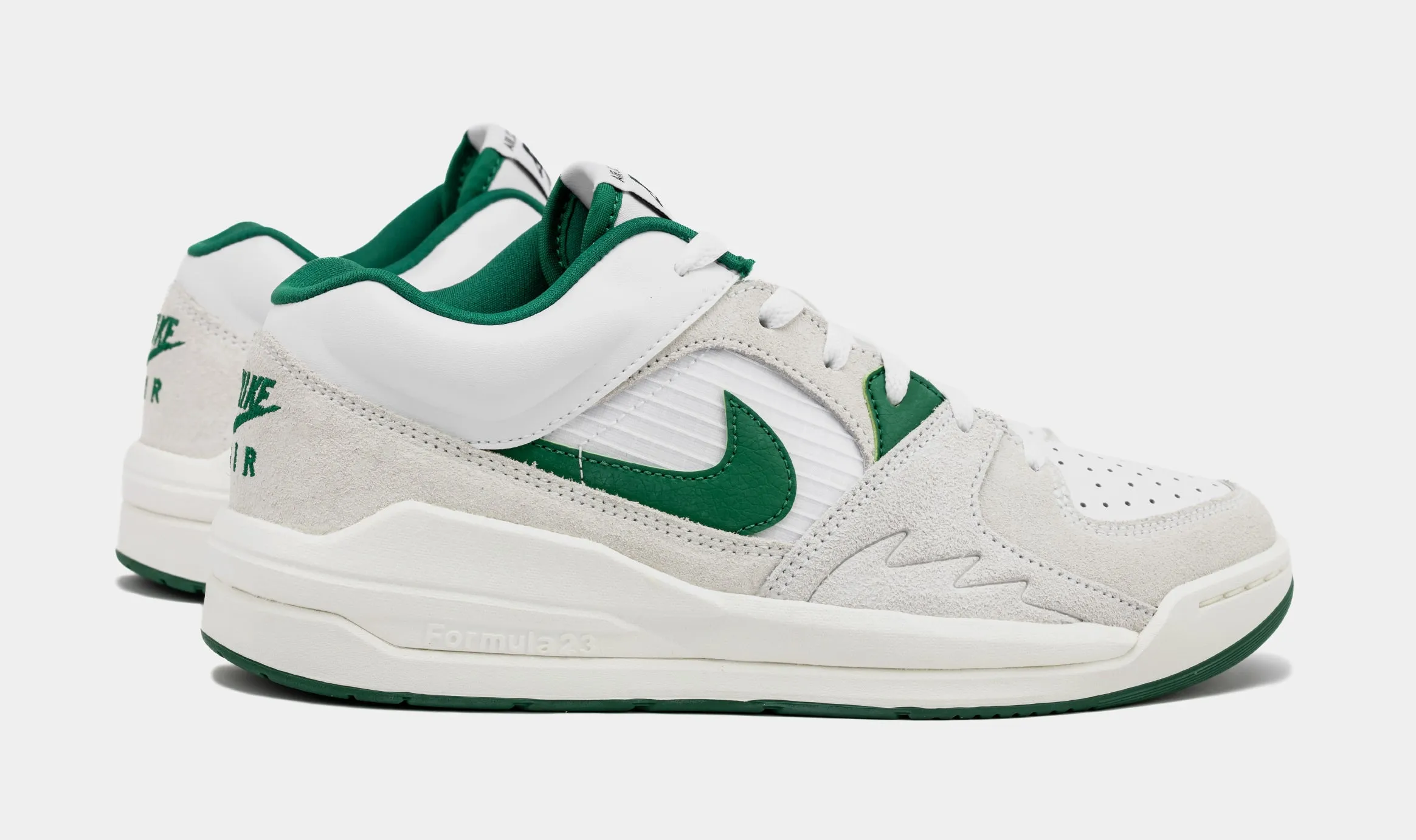 Stadium 90 Mens Basketball Shoes (White/Green)