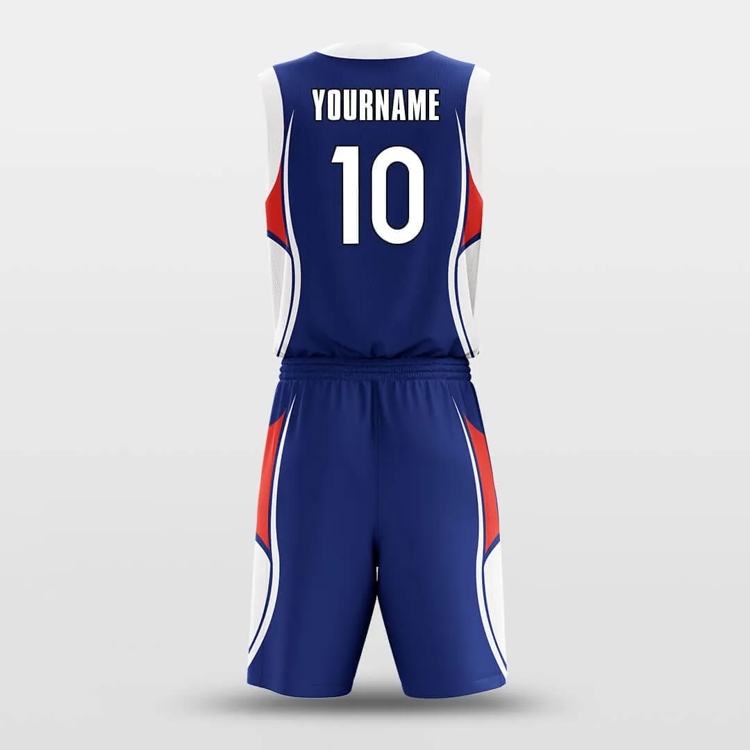 Titan Blue - Customized Basketball Jersey Set Design BK160107S