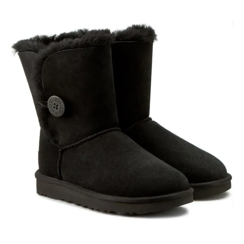 Ugg Bailey Button Black Women's Winter Boots 1016226