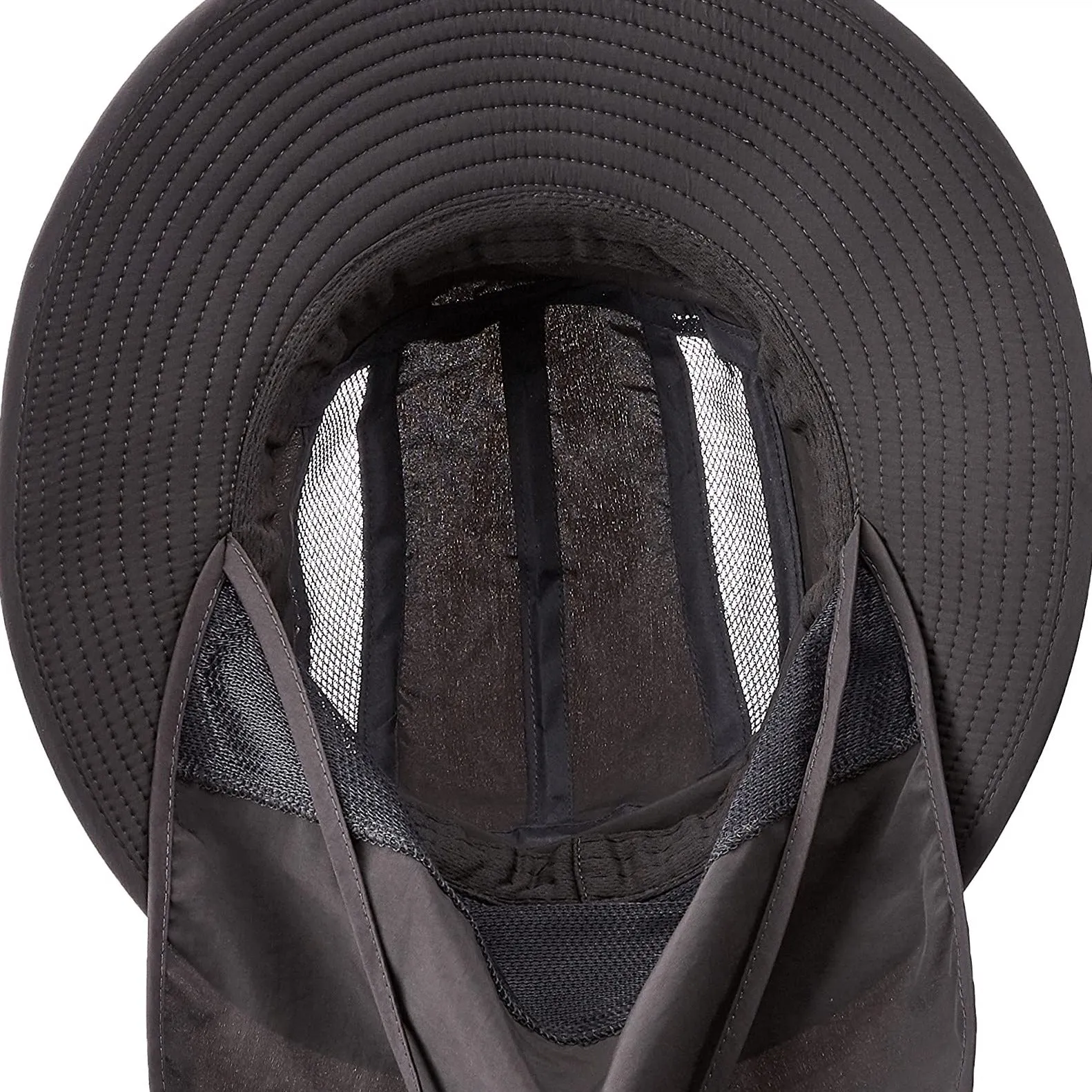 UPF 50  Sun Protection Cap Wide Brim Fishing Hat with Neck Flap