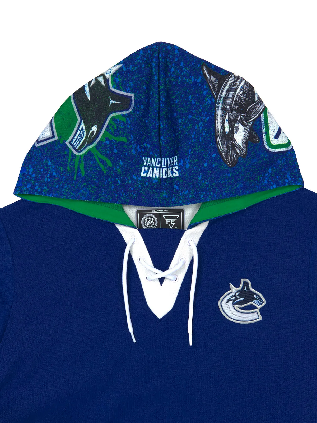 Vancouver Canucks Lace-Up Hoodie