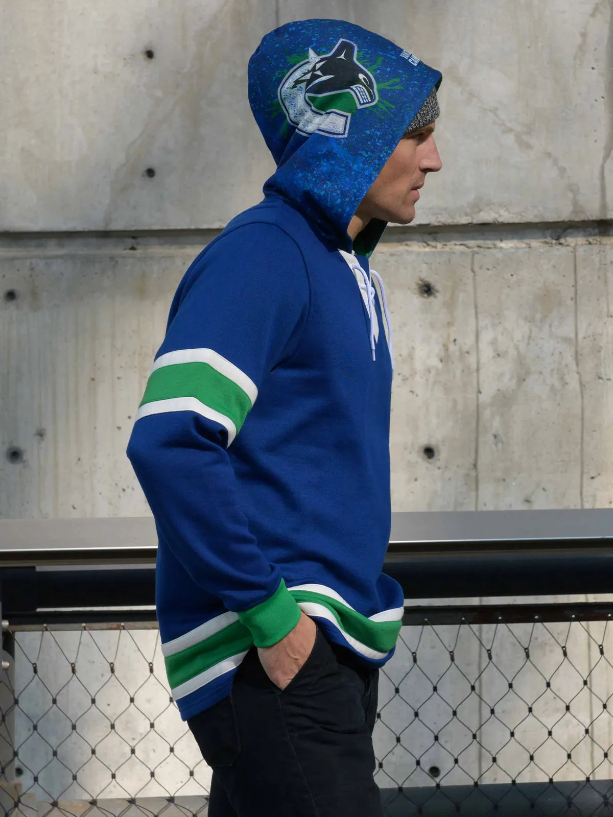 Vancouver Canucks Lace-Up Hoodie