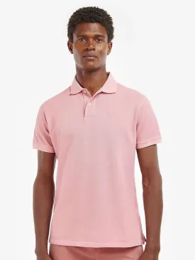 Washed Sports Polo - Pink Salt