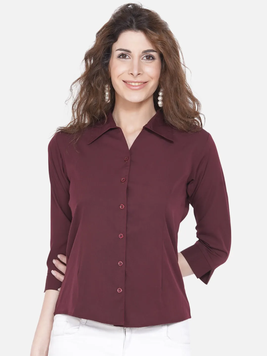 Women Brown Casual Shirt