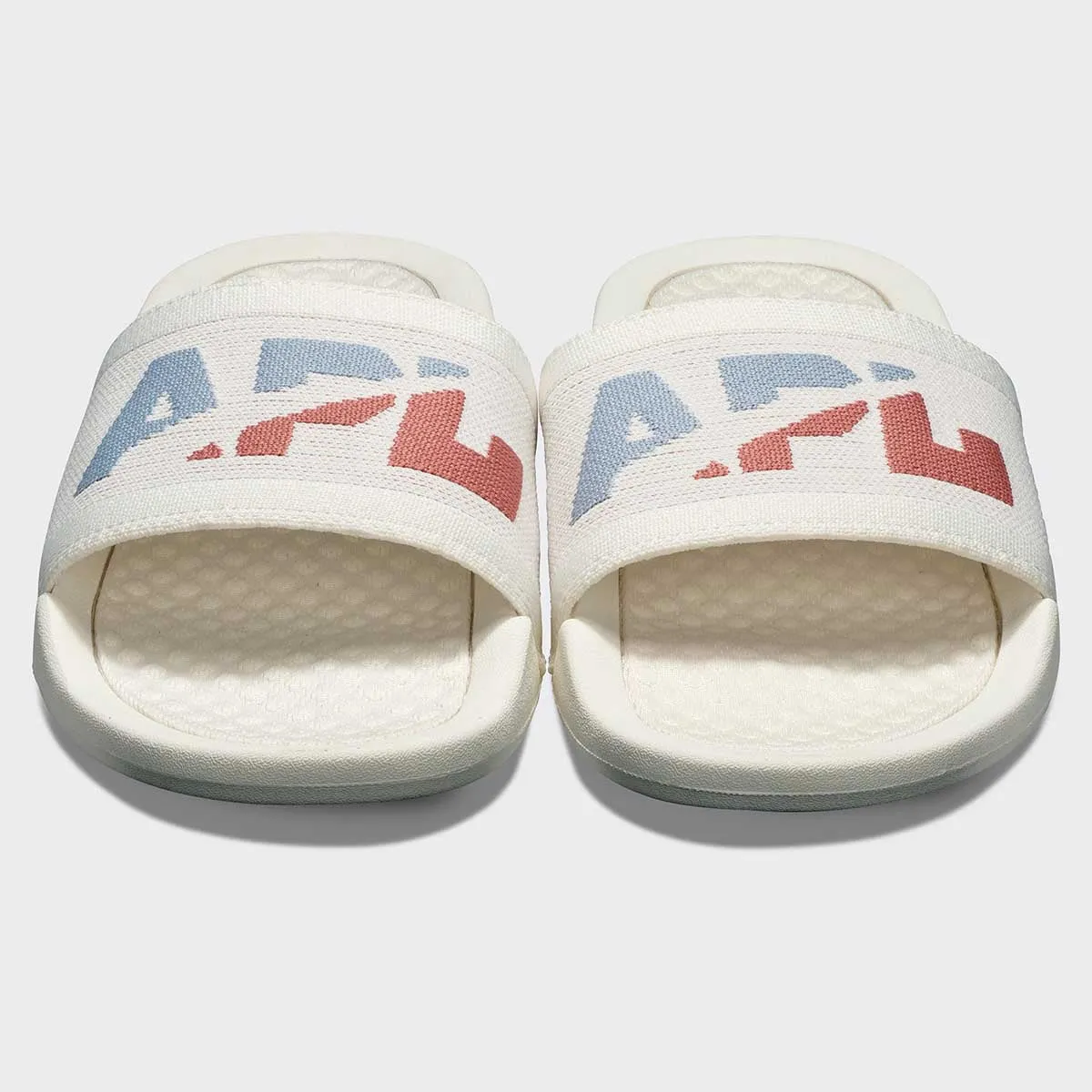 Women's Big Logo TechLoom Slide Ivory / Frozen Grey / Cedar