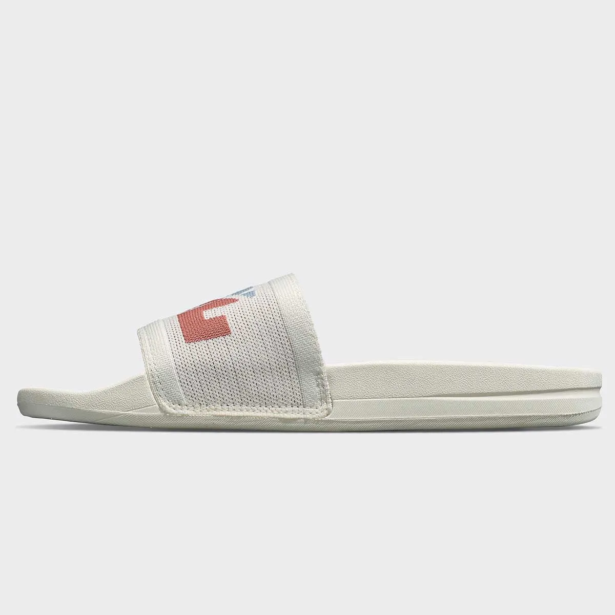 Women's Big Logo TechLoom Slide Ivory / Frozen Grey / Cedar